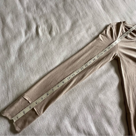 Logo Lounge Dress Womens XS Beige Asymmetrical Hem Pockets Soft Lagenlook Flowy - Picture 6 of 13